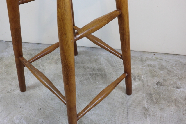 イギリス　ヴィンテージ　ハイスツール　木製