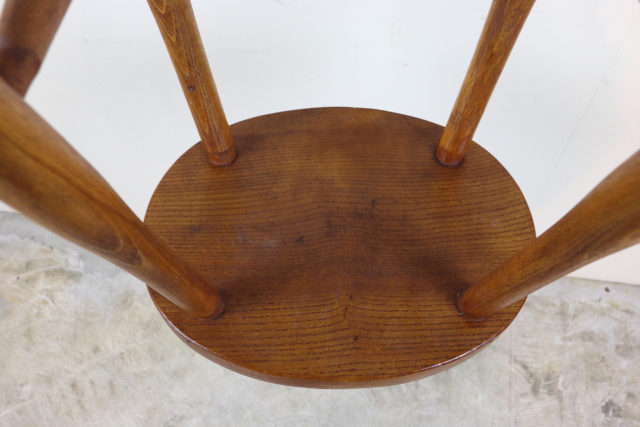 イギリス　ヴィンテージ　ハイスツール　木製