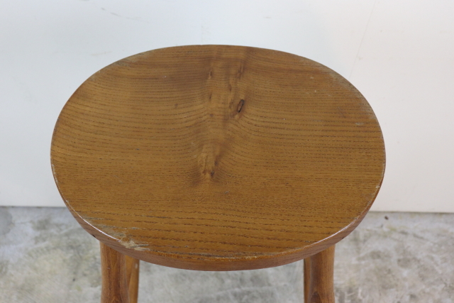 イギリス　ヴィンテージ　ハイスツール　木製