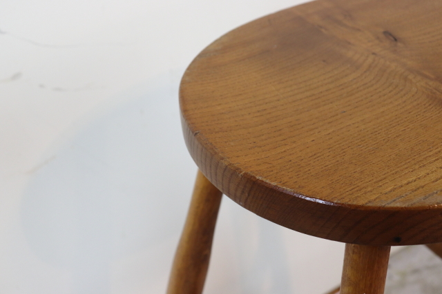 イギリス　ヴィンテージ　ハイスツール　木製