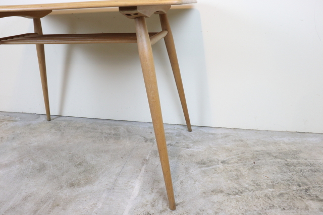 アーコール　ercol　ラック付テーブル　ダイニングテーブル　ブレックファストテーブル　ヴィンテージ