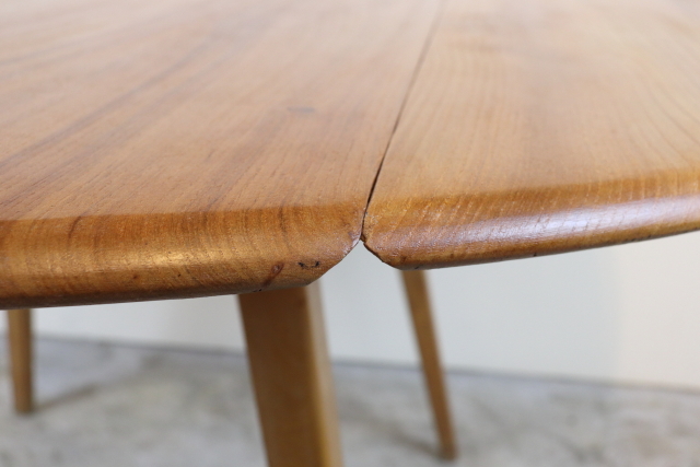 ercol　アーコール　ダイニングテーブル　バタフライテーブル　ラウンド　ヴィンテージ　イギリス