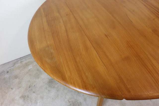 ercol　アーコール　ダイニングテーブル　バタフライテーブル　ラウンド　ヴィンテージ　イギリス