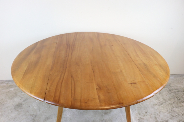 ercol　アーコール　ダイニングテーブル　バタフライテーブル　ラウンド　ヴィンテージ　イギリス