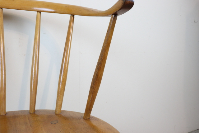 ercol　アーコール　カウホーンチェア　スモーカーズチェア　イギリス　ヴィンテージ