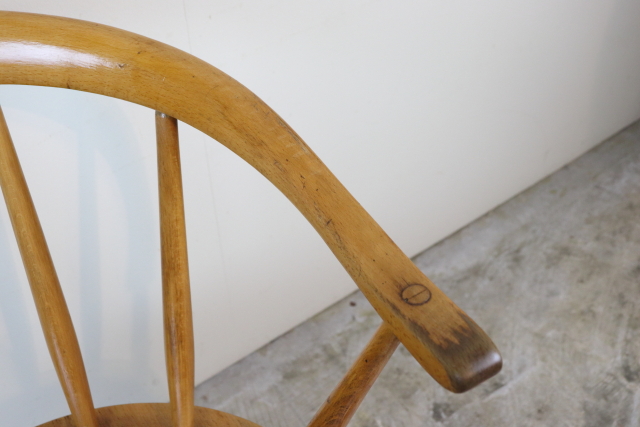ercol　アーコール　カウホーンチェア　スモーカーズチェア　イギリス　ヴィンテージ