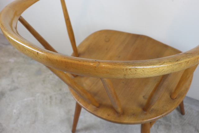 ercol　アーコール　カウホーンチェア　スモーカーズチェア　イギリス　ヴィンテージ