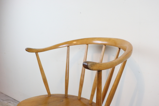ercol　アーコール　カウホーンチェア　スモーカーズチェア　イギリス　ヴィンテージ
