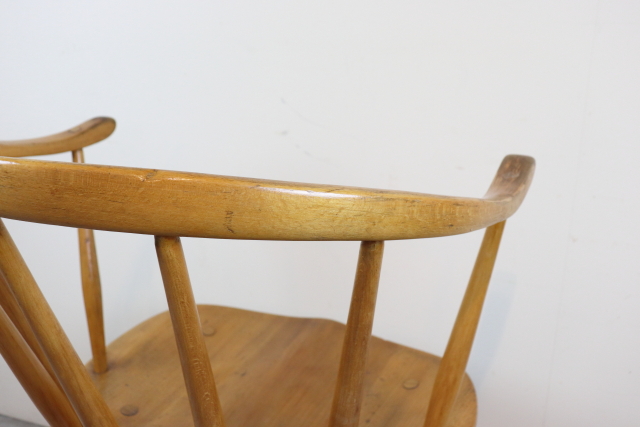 ercol　アーコール　カウホーンチェア　スモーカーズチェア　イギリス　ヴィンテージ