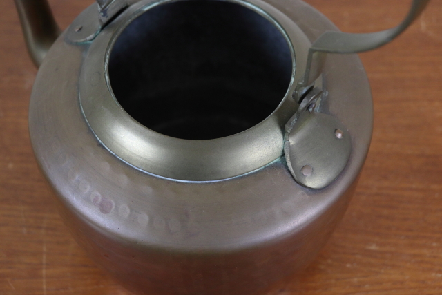 イギリス　アンティーク　コッパーケトル　やかん　銅製　インテリア