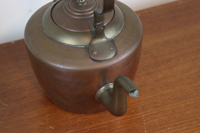 イギリス　アンティーク　コッパーケトル　やかん　銅製　インテリア