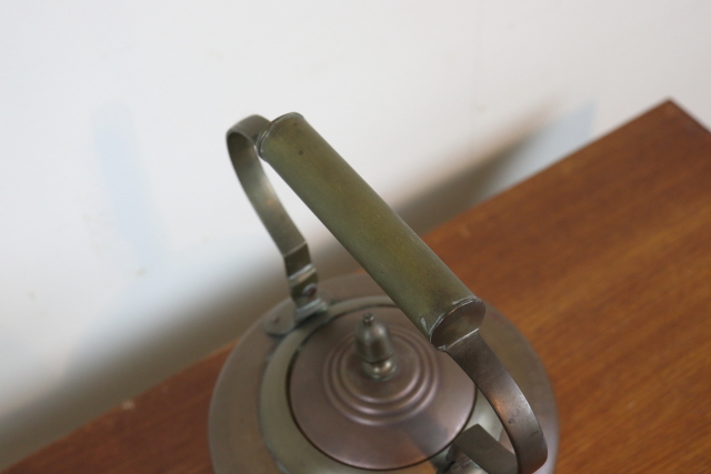 イギリス　アンティーク　コッパーケトル　やかん　銅製　インテリア