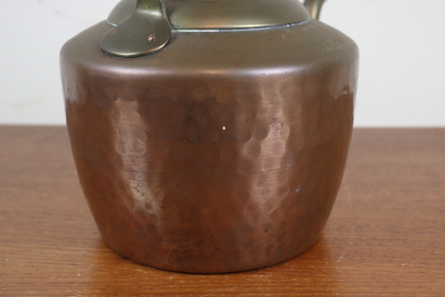 イギリス　アンティーク　コッパーケトル　やかん　銅製　インテリア