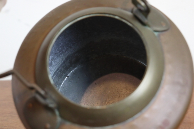 イギリス　アンティーク　コッパーケトル　やかん　銅製　インテリア