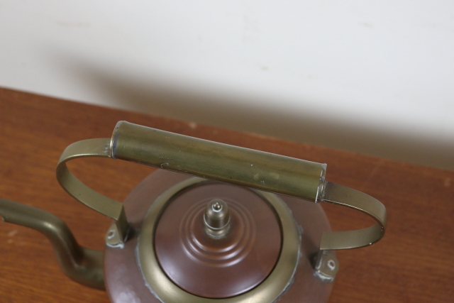 イギリス　アンティーク　コッパーケトル　やかん　銅製　インテリア