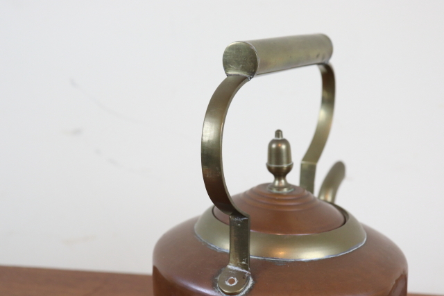 イギリス　アンティーク　コッパーケトル　やかん　銅製　インテリア