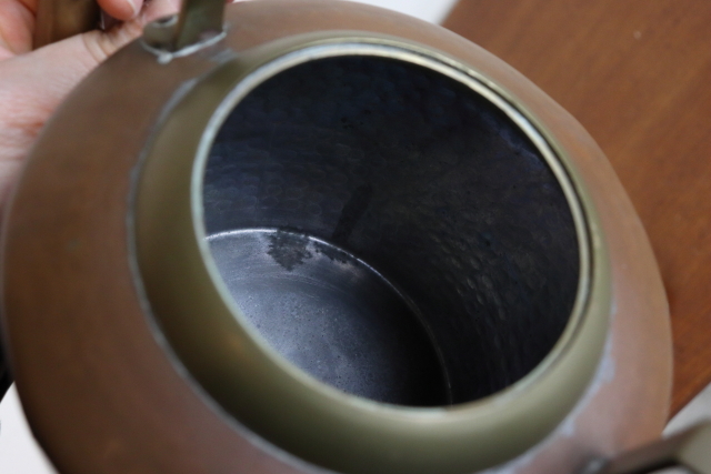 イギリス　アンティーク　コッパーケトル　やかん　銅製　インテリア