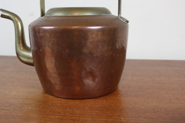 イギリス　アンティーク　コッパーケトル　やかん　銅製　インテリア