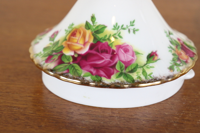 ロイヤルアルバート　オールドカントリーローズ　ヴィンテージ　ポット　イギリス　バラ