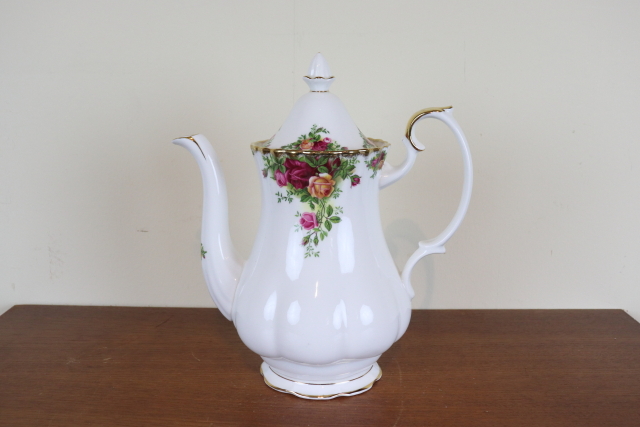 ロイヤルアルバート　オールドカントリーローズ　ヴィンテージ　ポット　イギリス　バラ