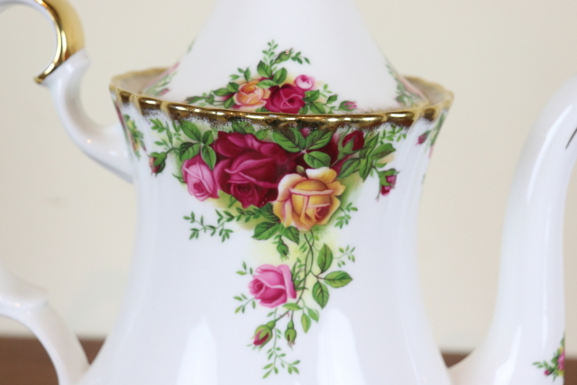 ロイヤルアルバート　オールドカントリーローズ　ヴィンテージ　ポット　イギリス　バラ