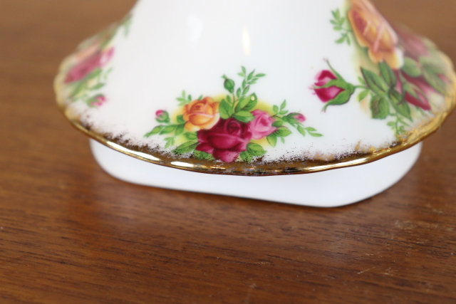 ロイヤルアルバート　オールドカントリーローズ　ヴィンテージ　ポット　イギリス　バラ