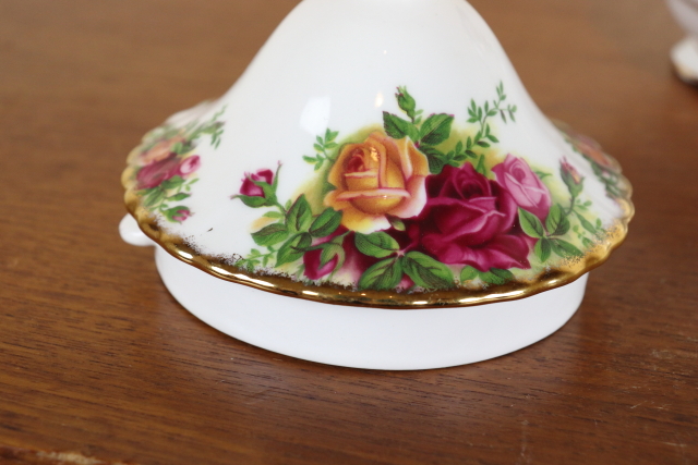 ロイヤルアルバート　オールドカントリーローズ　ヴィンテージ　ポット　イギリス　バラ