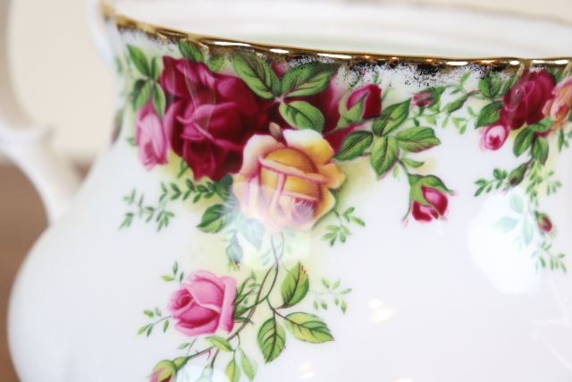 ロイヤルアルバート　オールドカントリーローズ　ヴィンテージ　ポット　イギリス　バラ