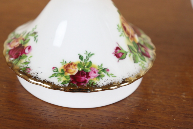 ロイヤルアルバート　オールドカントリーローズ　ヴィンテージ　ポット　イギリス　バラ