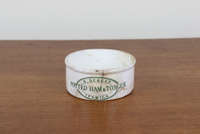 イギリスアンティーク ポッテットミートジャー HOME POTTED MEAT
