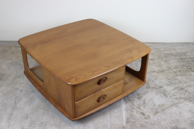 アーコール　ercol　パンドラボックス　コーヒーテーブル　キャスター付き