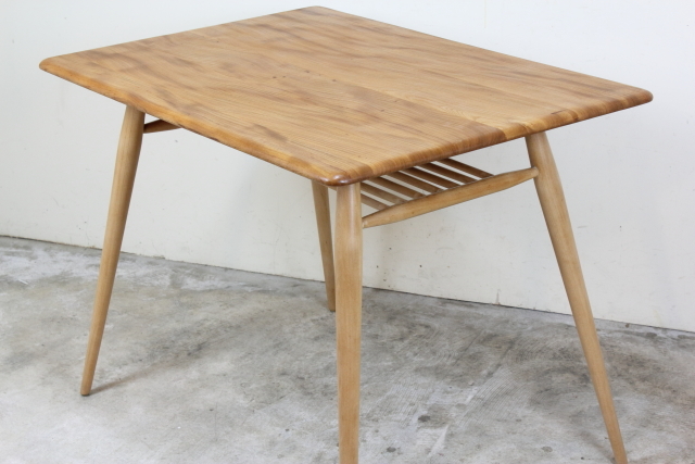 イギリス ercol アーコール社 ラック付ダイニングテーブル そ111-1