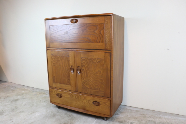 ercol アーコール　キャビネット　ビューロー　ヴィンテージ　イギリス