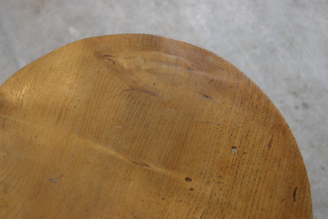 イギリス　ヴィンテージ　スツール　木製無垢