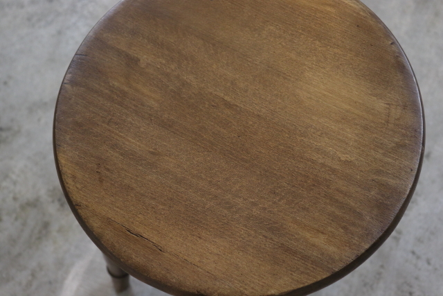 イギリス　ヴィンテージ　スツール　木製無垢