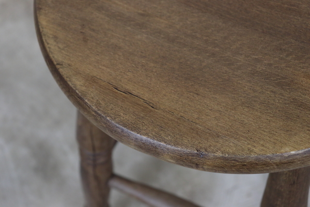 イギリス　ヴィンテージ　スツール　木製無垢