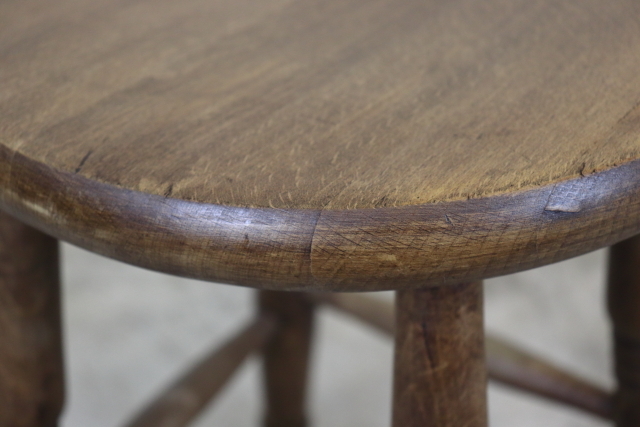 イギリス　ヴィンテージ　スツール　木製無垢