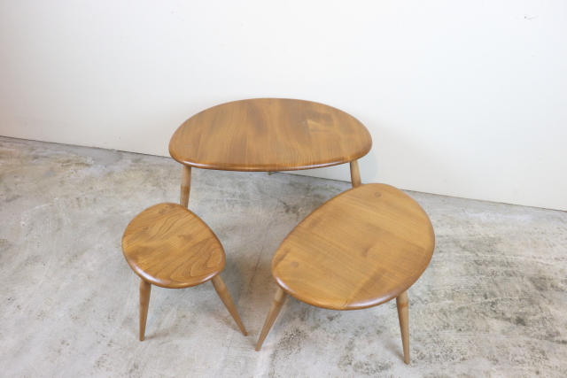 ercol アーコール　ネストテーブル　コーヒーテーブル　サイドテーブル　ヴィンテージ　イギリス