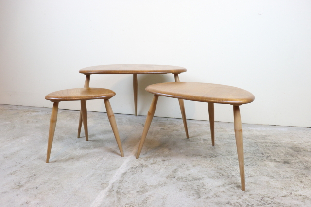 ercol アーコール　ネストテーブル　コーヒーテーブル　サイドテーブル　ヴィンテージ　イギリス