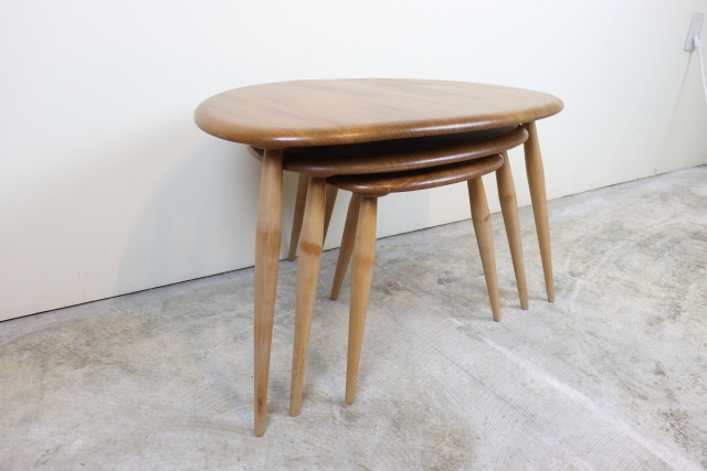 ercol アーコール　ネストテーブル　コーヒーテーブル　サイドテーブル　ヴィンテージ　イギリス