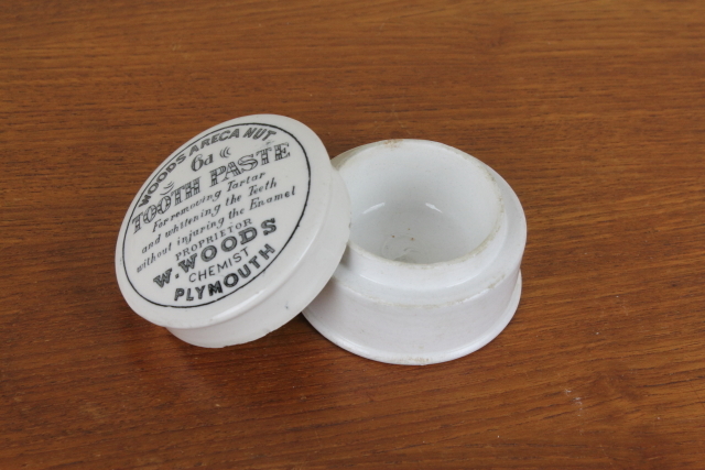 TOOTH PASTE　トゥースペーストジャー　歯磨き粉　陶器ポット　イギリス　アンティーク