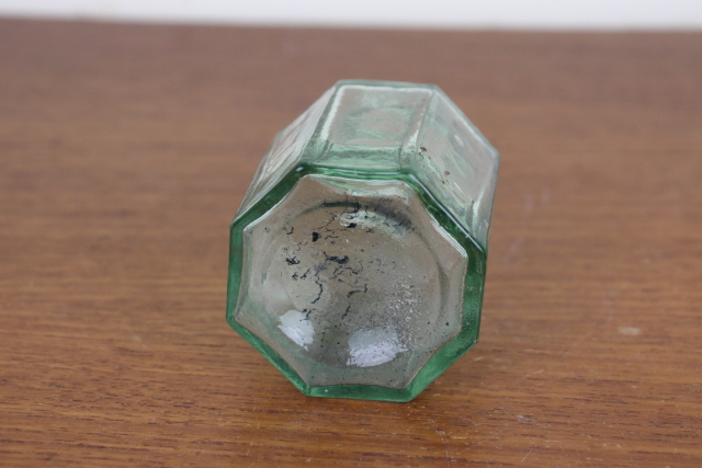 イギリス インク瓶 アンティーク ボトル 一輪挿し ガラス