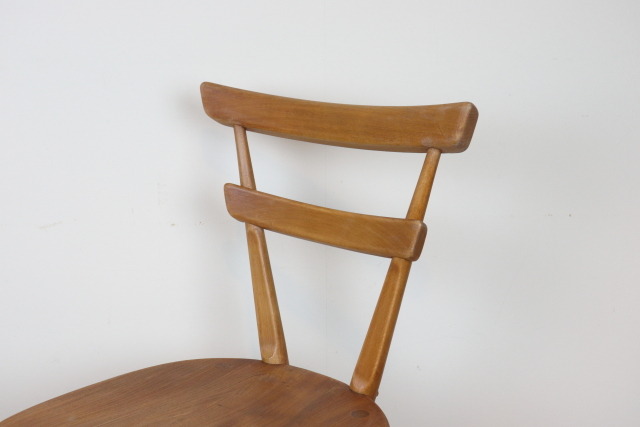 ercol アーコール　スタッキングチェア　グリーンドット　レア　ダイニングチェア　スクールチェア