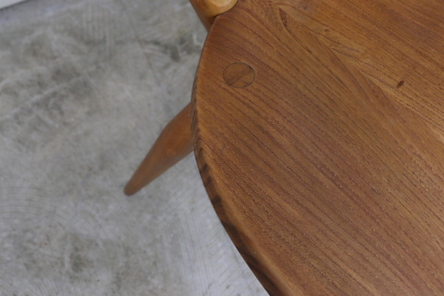 ercol アーコール　スタッキングチェア　グリーンドット　レア　ダイニングチェア　スクールチェア
