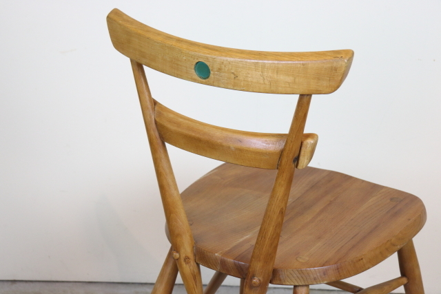 ercol　アーコール　グリーンドット　スタッキングチェア　レア