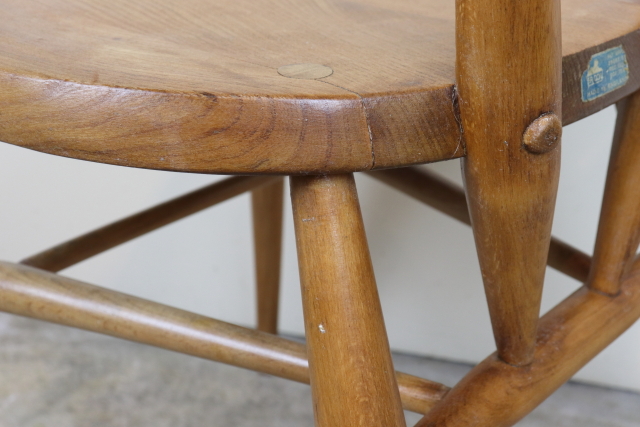 イギリス アーコール社 ercol スタッキングチェア グリーンドット ち1-6