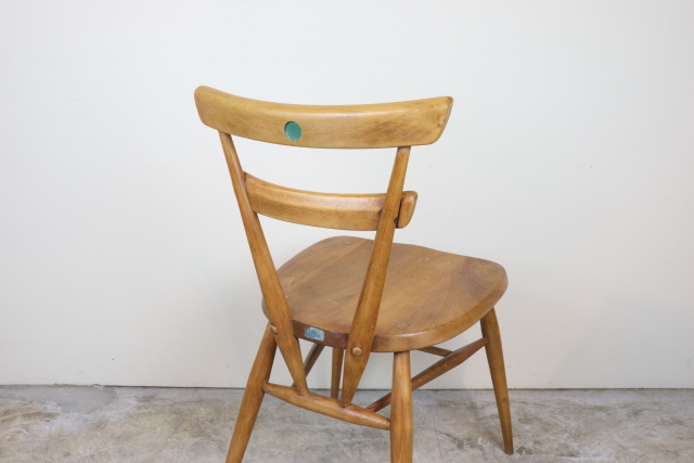 ercol　アーコール　グリーンドット　スタッキングチェア　ヴィンテージ　ダイニングチェア　レア　イギリス