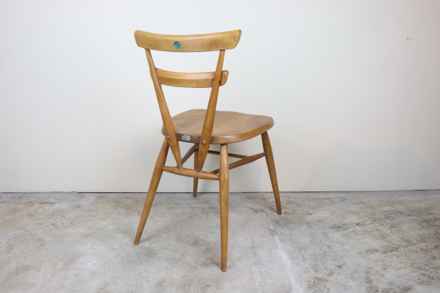 ercol　アーコール　グリーンドット　スタッキングチェア　ヴィンテージ　ダイニングチェア　レア　イギリス