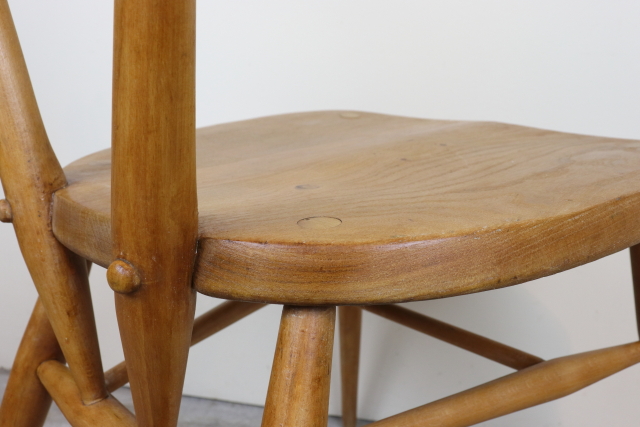 ercol　アーコール　グリーンドット　スタッキングチェア　ヴィンテージ　ダイニングチェア　レア　イギリス