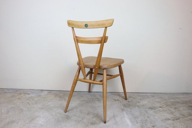 ercol　アーコール　グリーンドット　スタッキングチェア　ヴィンテージ　ダイニングチェア　レア　イギリス